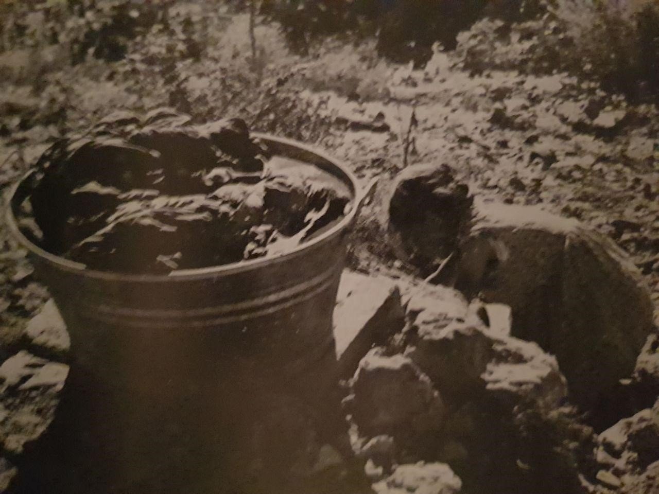 Bambina che lava i vestiti